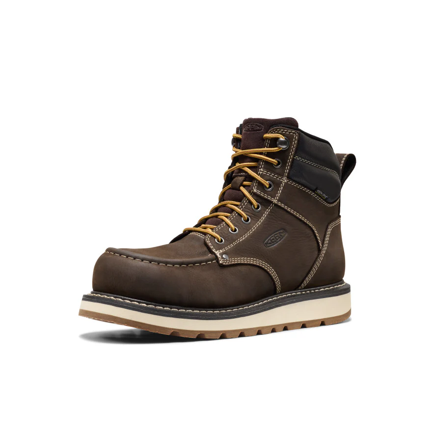 Men's Cincinnati 6" Waterproof Boot (Carbon Toe)  |  Dark Chocolate/Sandshell - Image 3