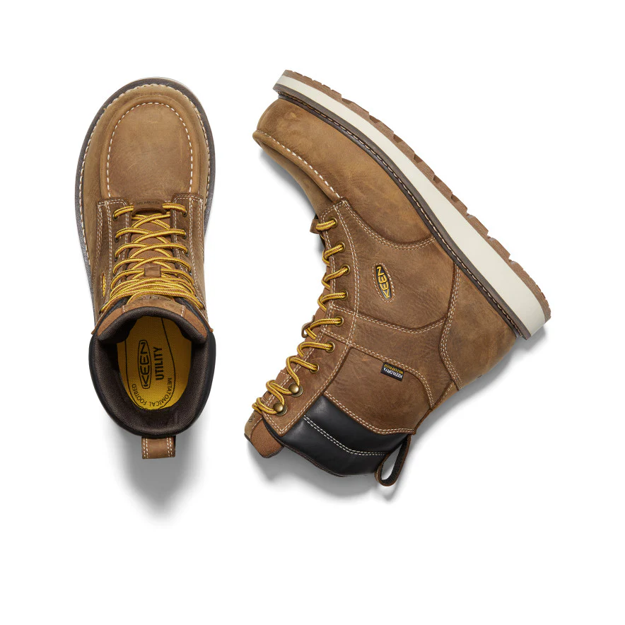 Men's Cincinnati 8" Waterproof Boot (Carbon Toe) | Belgian/Sandshell - Image 4