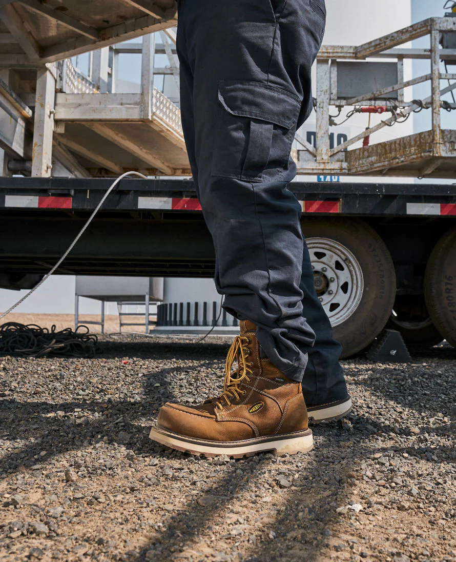Men's Cincinnati 8" Waterproof 90° Heel Boot (Carbon Toe)  |  Belgian/Sandshell - Image 8