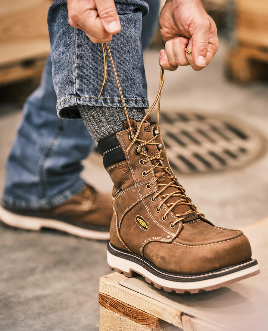 Men's Cincinnati 8" Waterproof 90° Heel Boot (Carbon Toe)  |  Belgian/Sandshell - Image 9