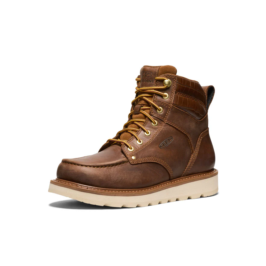 Men's Cincinnati 6" Boot (Soft Toe) x Noon Goons   |  Leather Brown/Off White - Image 3