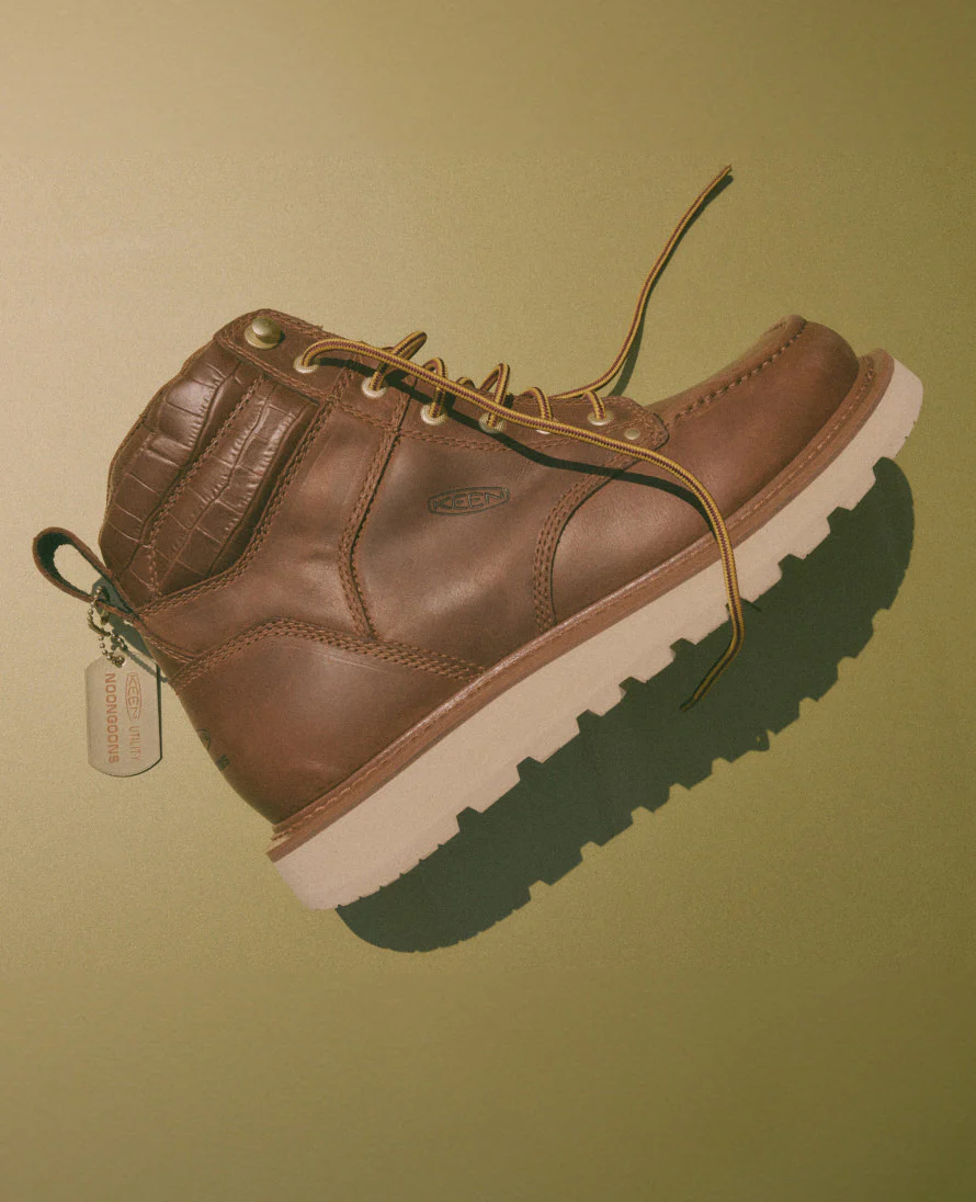 Men's Cincinnati 6" Boot (Soft Toe) x Noon Goons   |  Leather Brown/Off White - Image 9
