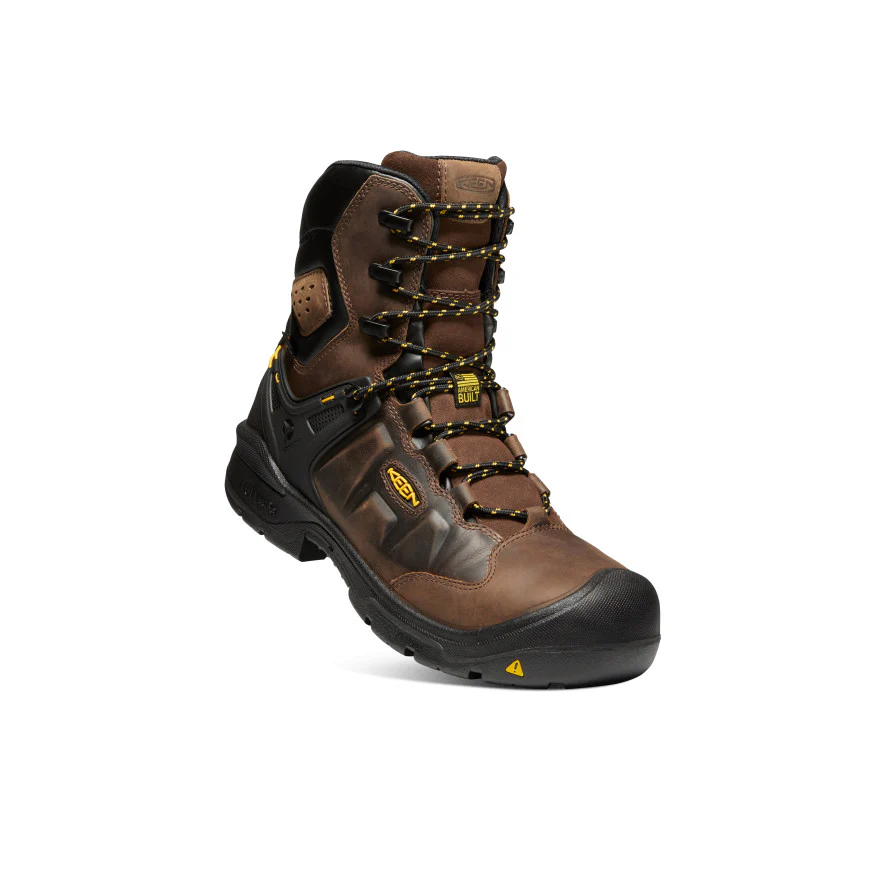 Men's Dover 8" Insulated Waterproof Boot (Carbon Toe) | Dark Earth/Black - Image 3
