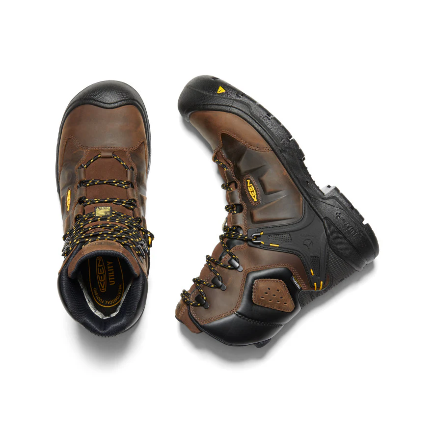 Men's Dover 8" Insulated Waterproof Boot (Carbon Toe) | Dark Earth/Black - Image 4