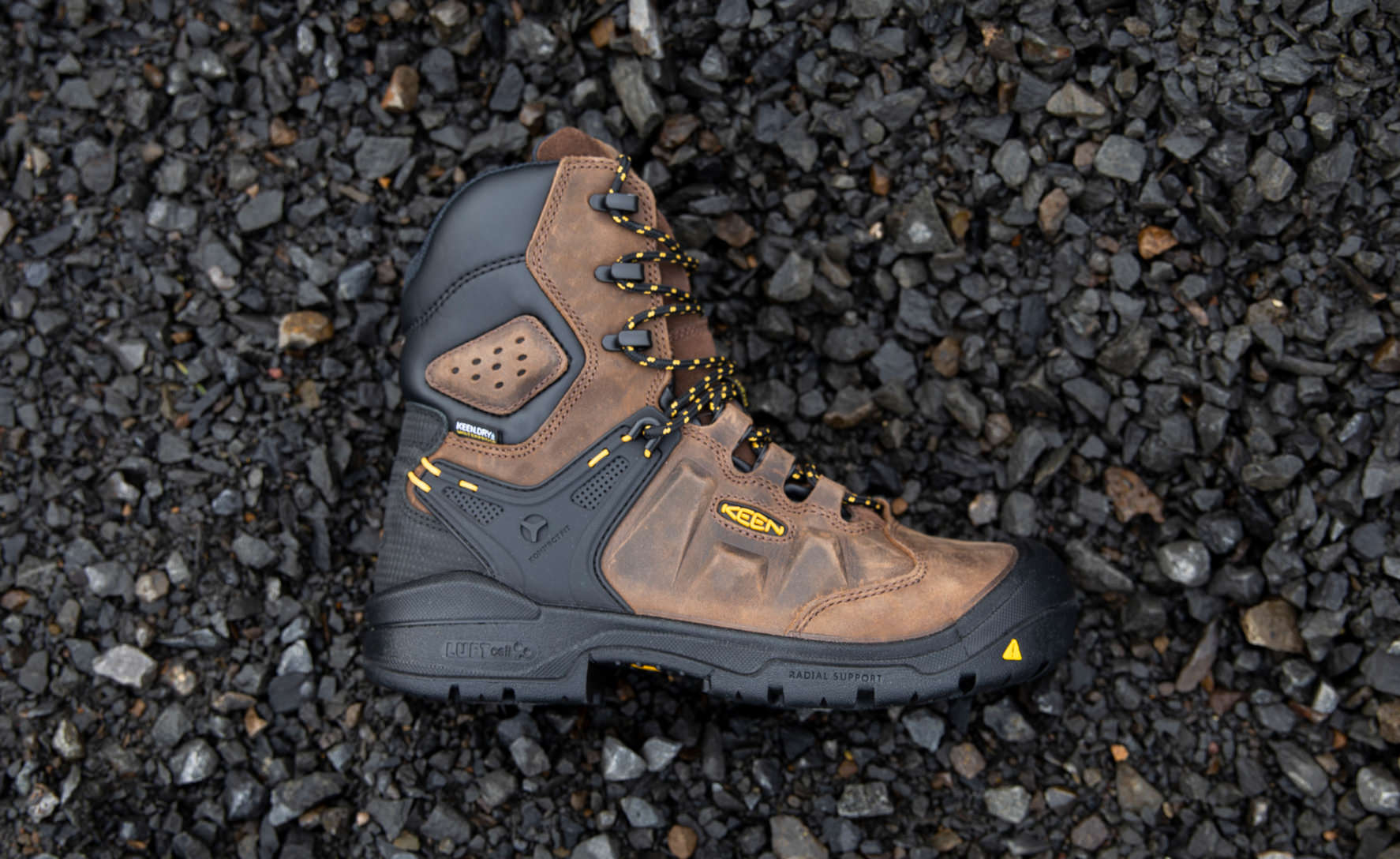 Men's Dover 8" Insulated Waterproof Boot (Carbon Toe) | Dark Earth/Black - Image 6