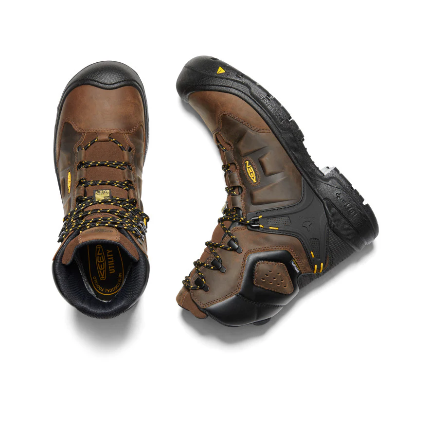 Men's Dover 8" Waterproof Boot (Carbon Toe)  |  Dark Earth/Black - Image 4