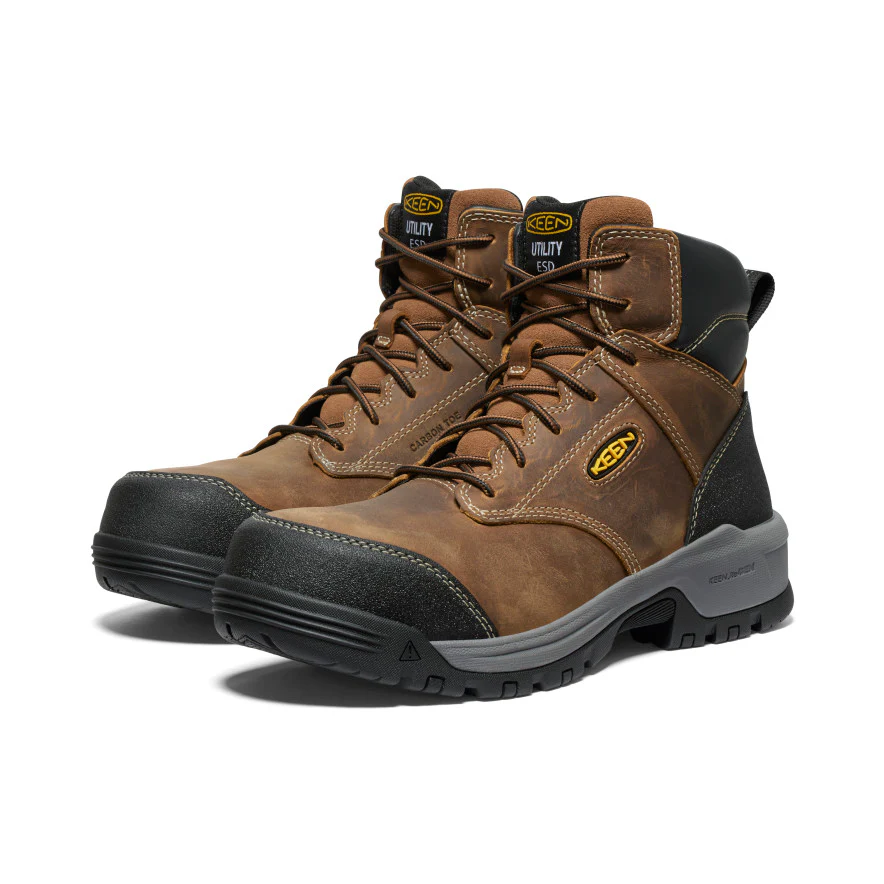 Men's Evanston 6" ESD Boot (Carbon Toe)  |  Bison/Black - Image 2