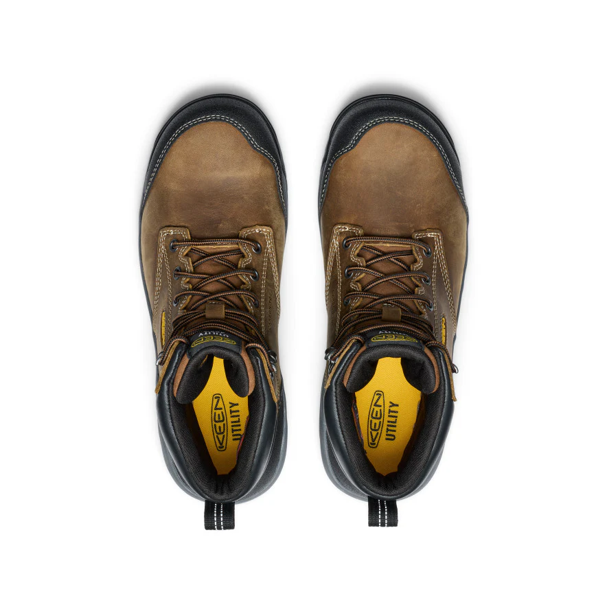 Men's Evanston 6" Insulated Waterproof Boot (Carbon Toe) | Bison/Black - Image 4