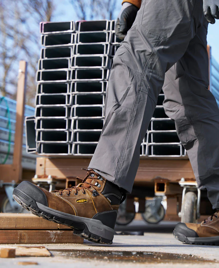Men's Evanston 6" Insulated Waterproof Boot (Carbon Toe) | Bison/Black - Image 8