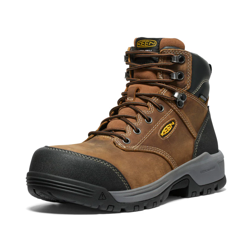 Men's Evanston 6" Waterproof Boot (Carbon Toe)  |  Bison/Black - Image 3