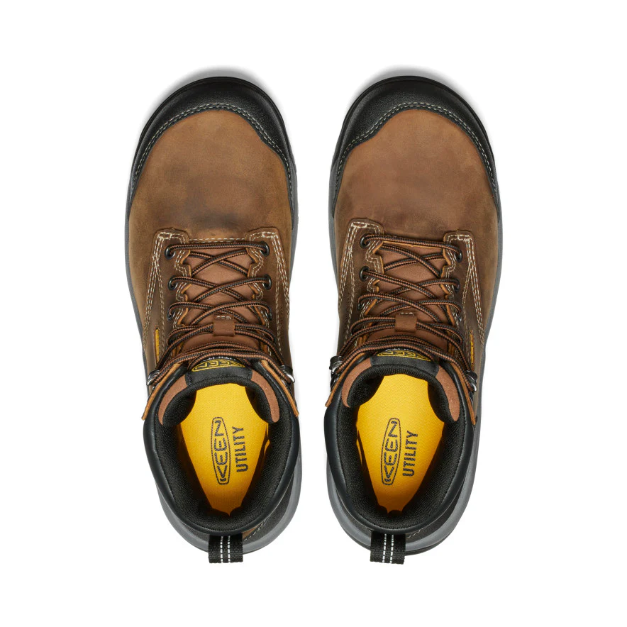 Men's Evanston 6" Waterproof Boot (Carbon Toe)  |  Bison/Black - Image 4