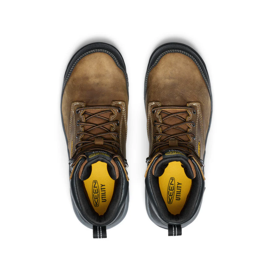 Men's Evanston 6" Waterproof Boot INT MET (Carbon Toe) | Bison/Black - Image 4