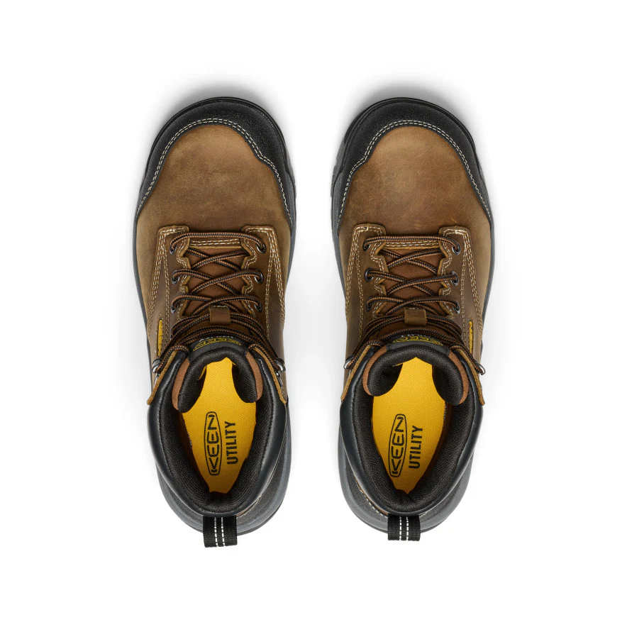 Men's Evanston 6" Waterproof Boot (Soft Toe)  |  Bison/Black - Image 4