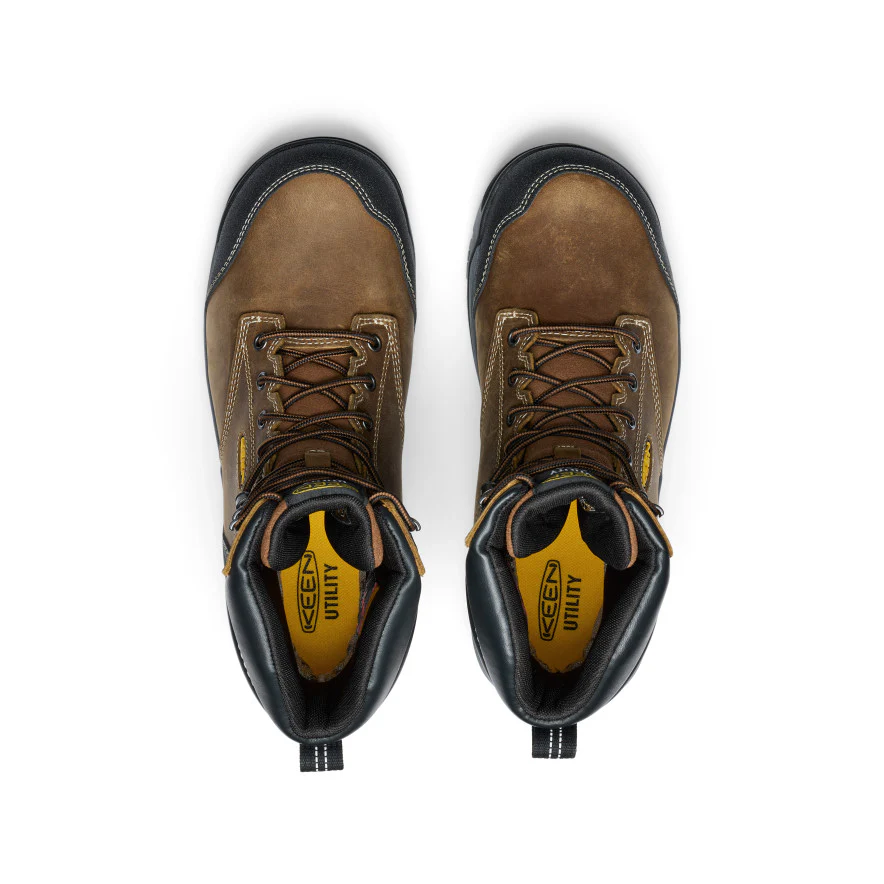 Men's Evanston 8" Insulated Waterproof Boot (Soft Toe) | Bison/Black - Image 4