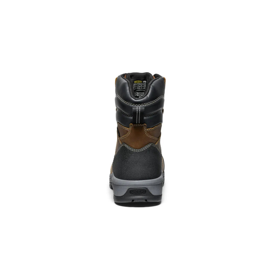 Men's Evanston 8" Insulated Waterproof Boot (Soft Toe) | Bison/Black - Image 5