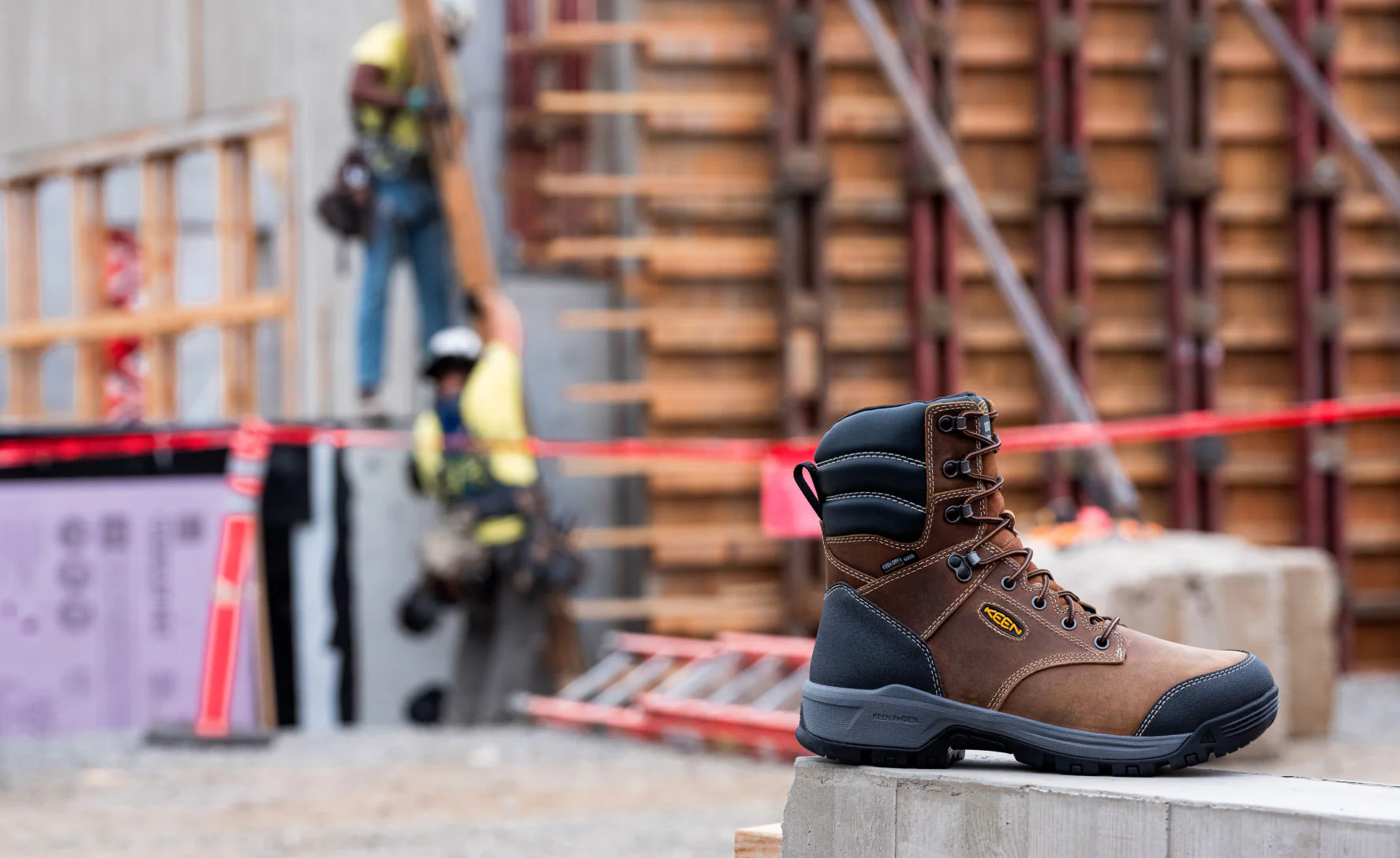 Men's Evanston 8" Insulated Waterproof Boot (Soft Toe) | Bison/Black - Image 7