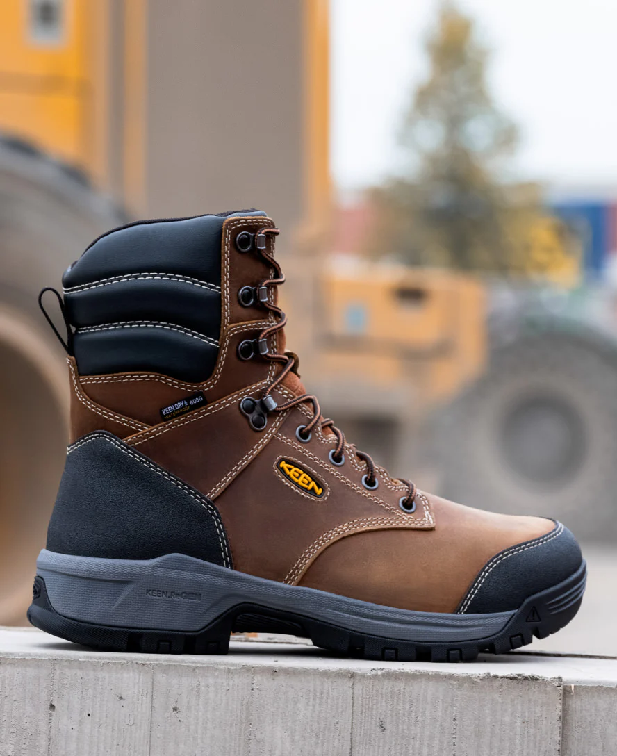 Men's Evanston 8" Insulated Waterproof Boot (Soft Toe) | Bison/Black - Image 9