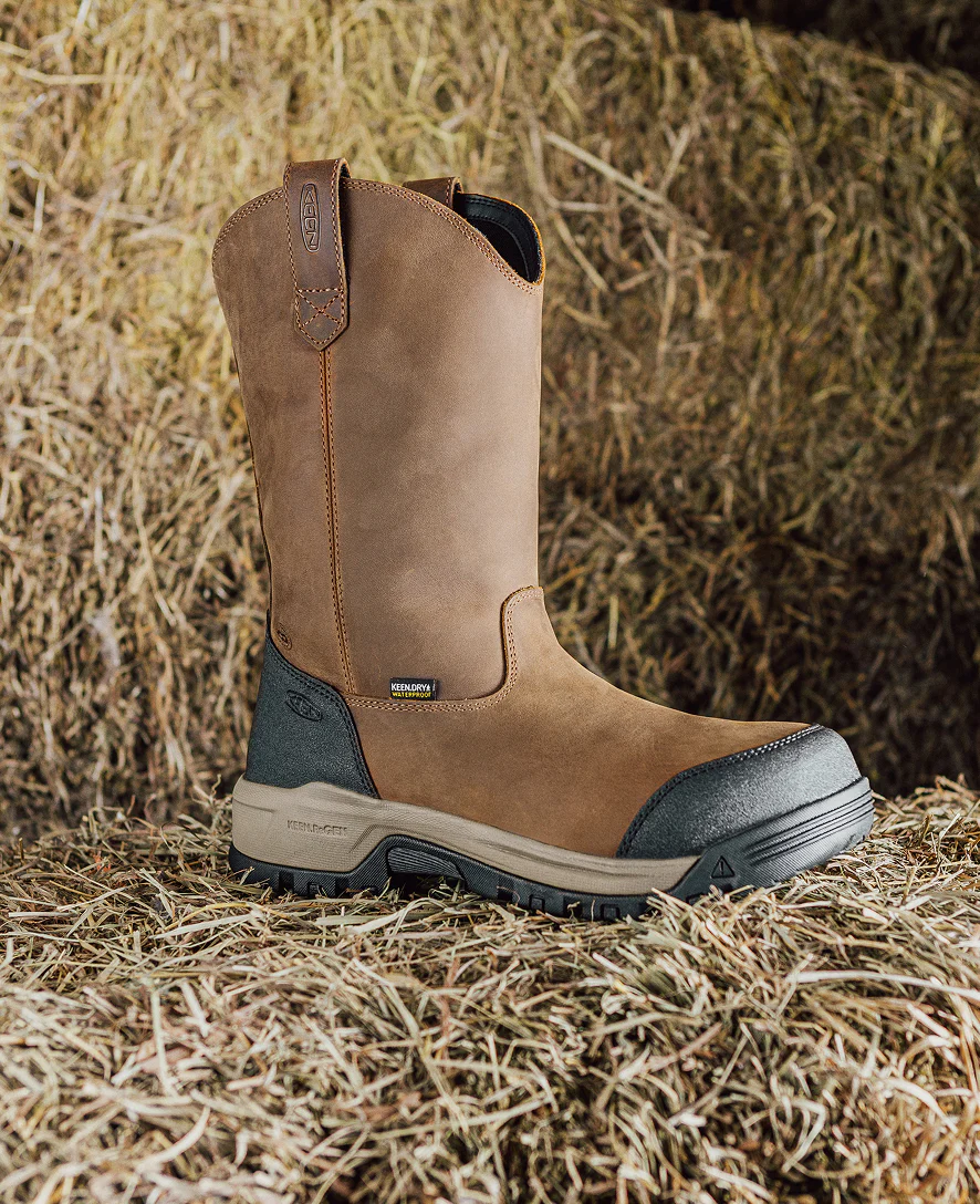 Men's Evanston Pull-On Waterproof Boot (Soft Toe)  |  Bison/Black - Image 9
