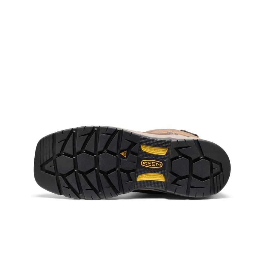 Men's Flatland Pull-On Waterproof Work Boot (Soft Toe)  |  Bison/Black - Image 6