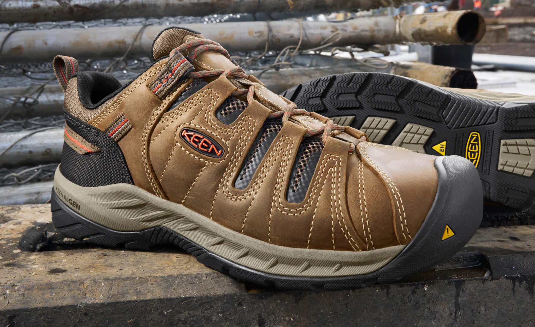 Men's Flint II (Steel Toe)  |  Gargoyle/Paloma - Image 6