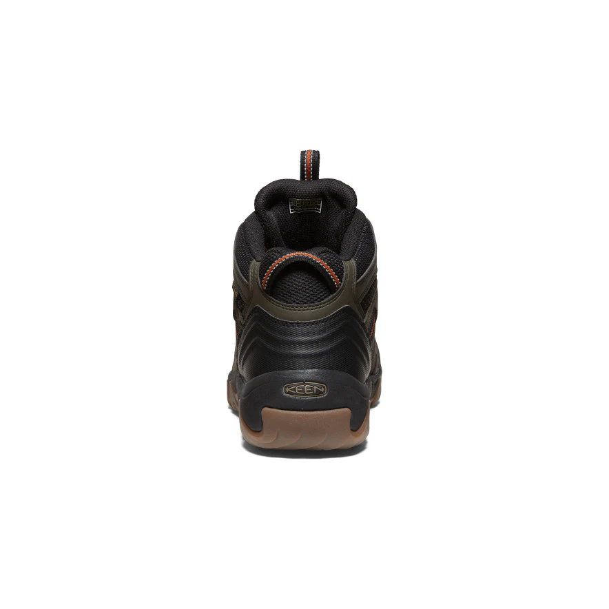 Men's Headout Waterproof Hiking Boot  |  Black Olive/Fossil Orange - Image 5