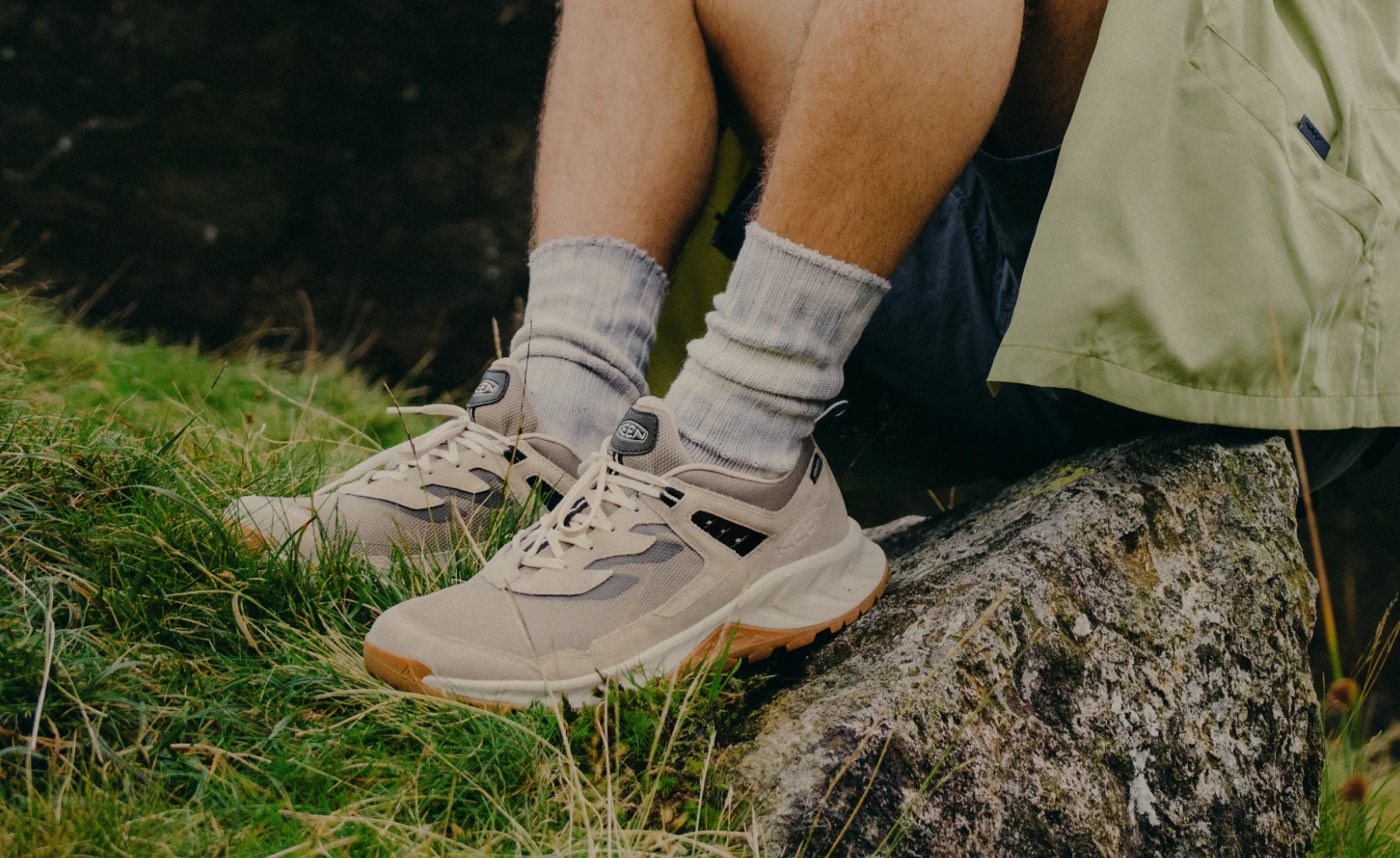 Men's Hightrail Waterproof Wide Hiking Shoe  |  Brindle/Birch - Image 7