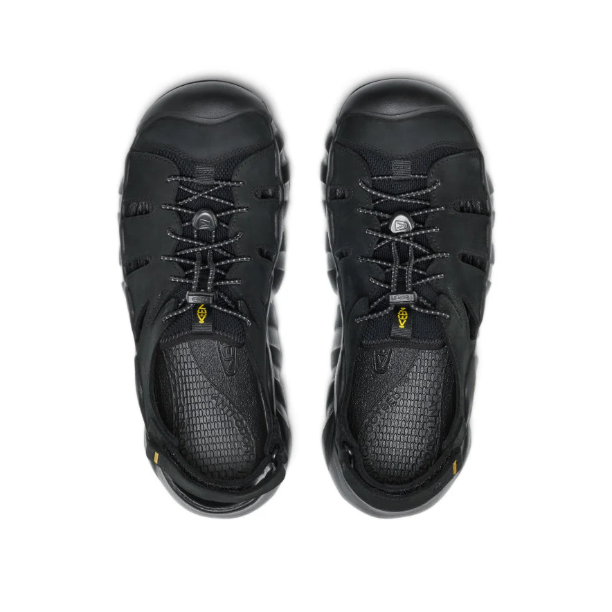 Men's Hyperport Fisherman Leather Sandal  |  Black/Keen Yellow - Image 4