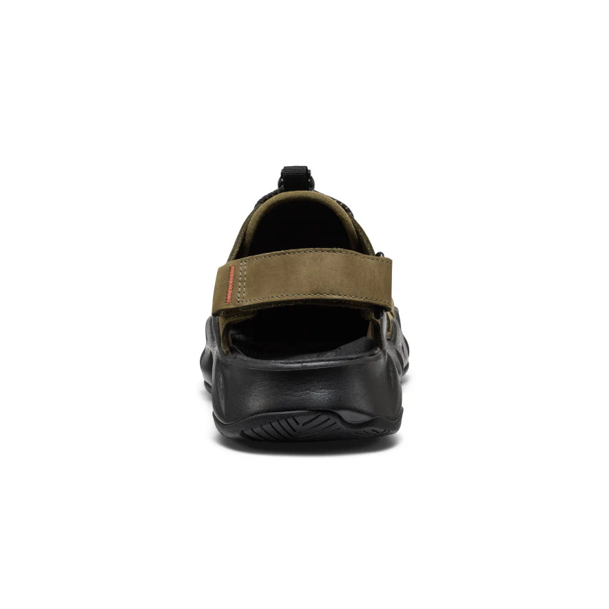 Men's Hyperport Fisherman Leather Sandal  |  Dark Olive/Black - Image 5