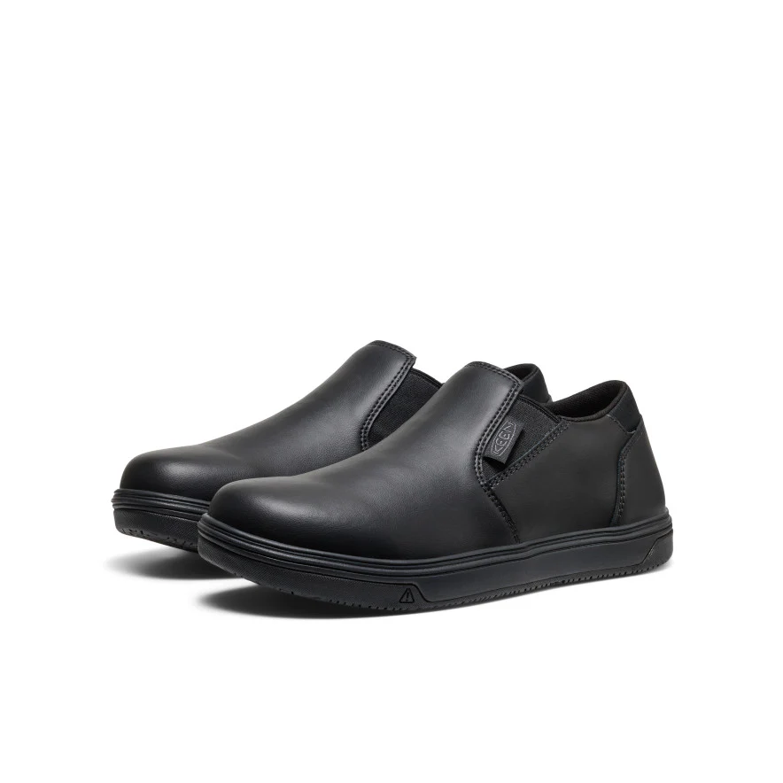 Men's Kenton Shift WTX Work Shoe (Soft Toe)  |  Black/Black - Image 2