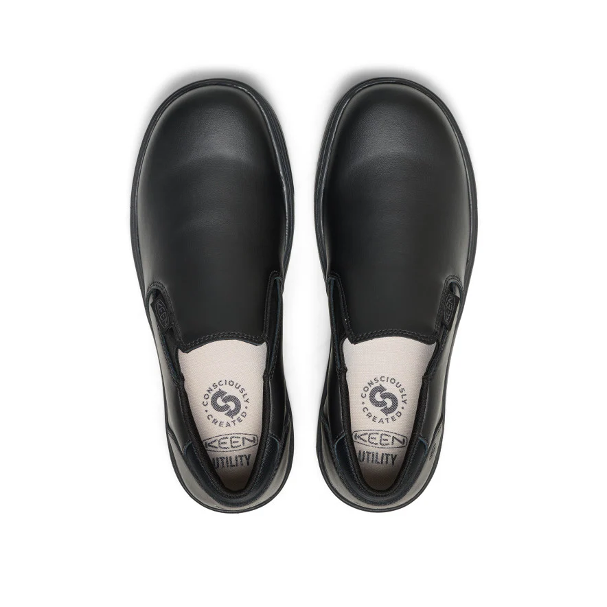 Men's Kenton Shift WTX Work Shoe (Soft Toe)  |  Black/Black - Image 4