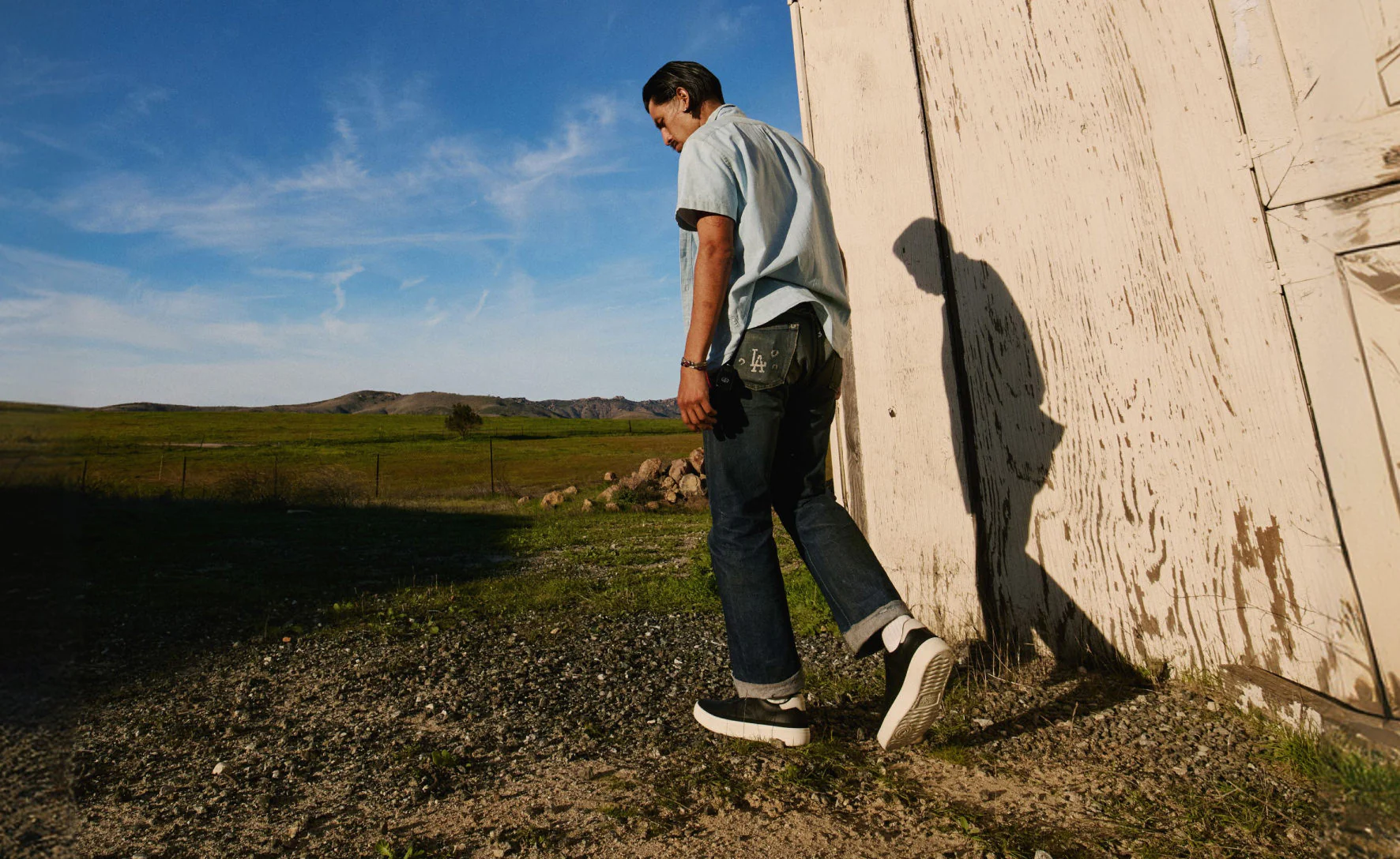 Men's KM1 Leather Sneaker  |  Black/Birch - Image 7