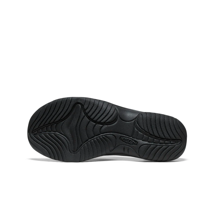 Men's Kona Leather Flip-Flop  |  Black/Steel Grey - Image 6