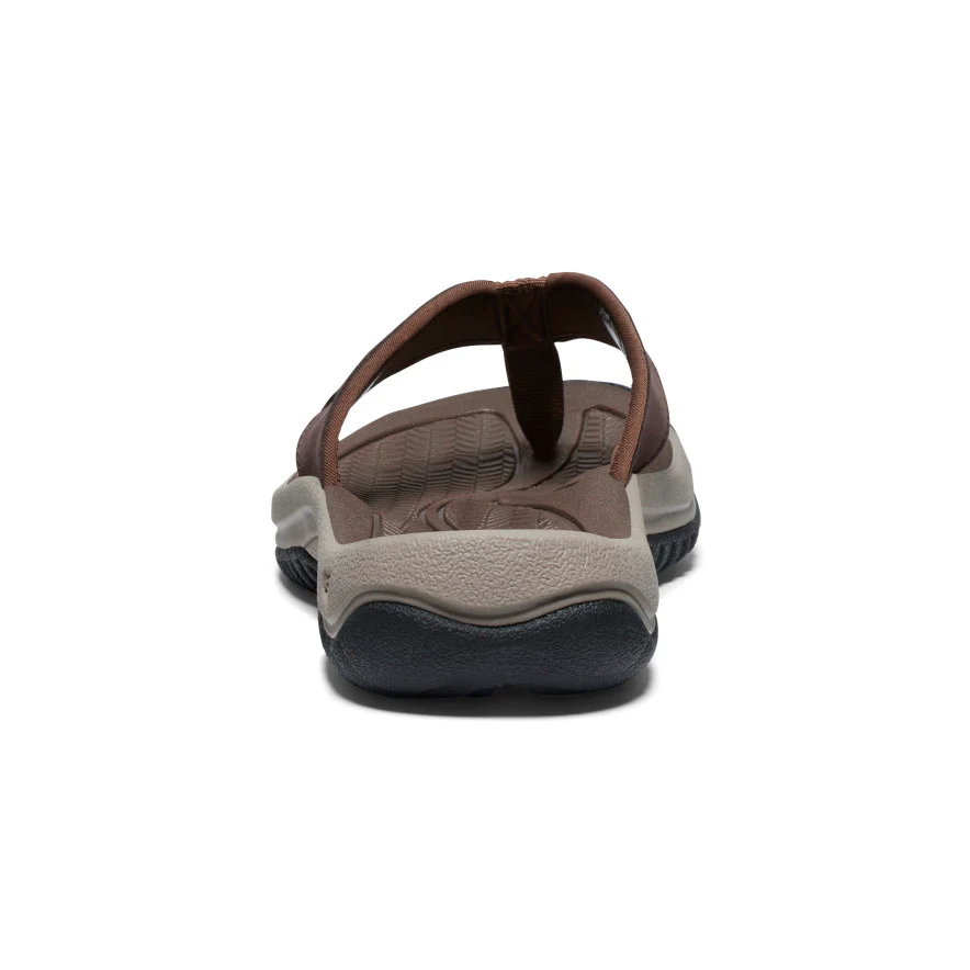 Men's Kona Leather Flip-Flop  |  Java/Dark Earth - Image 5