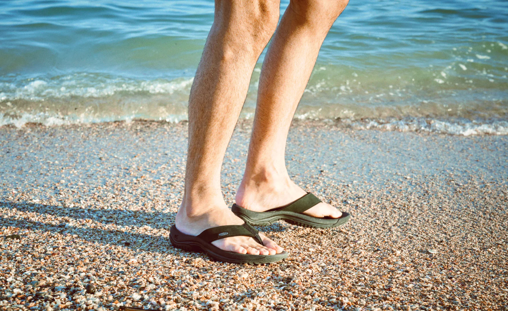 Men's Kona Leather Flip-Flop  |  Java/Dark Earth - Image 7