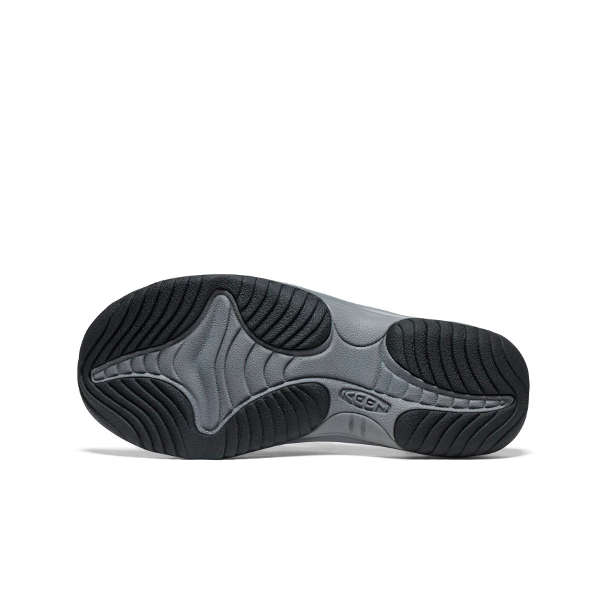 Men's Kona Leather Flip-Flop  |  Steel Grey/Black - Image 6