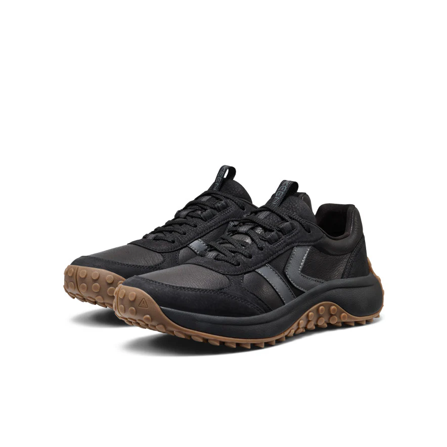 Men's KS86 Leather Sneaker  |  Black - Image 2