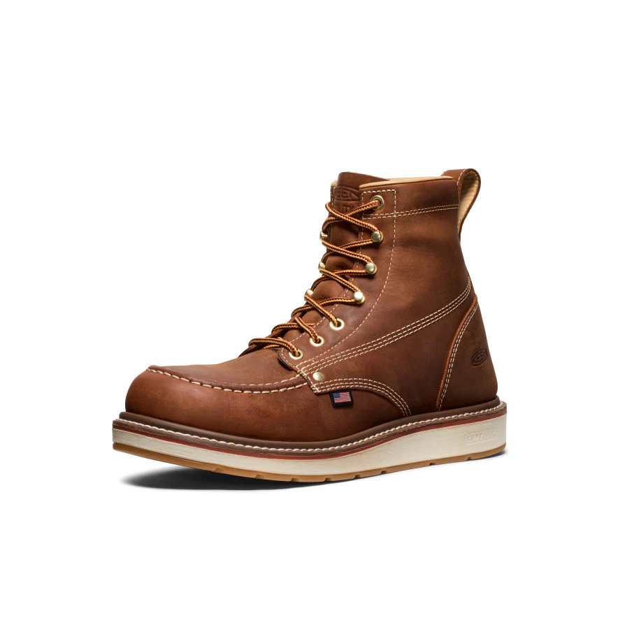 Men's Liberty 6" Boot (Soft Toe)  |  Leather Brown/Birch - Image 3