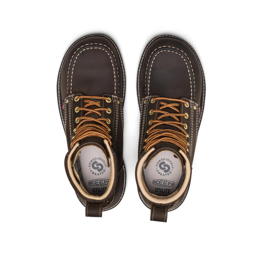 Men's Liberty 6" Waterproof Boot (Carbon Toe)  |  Coffee Bean/Black - Image 4
