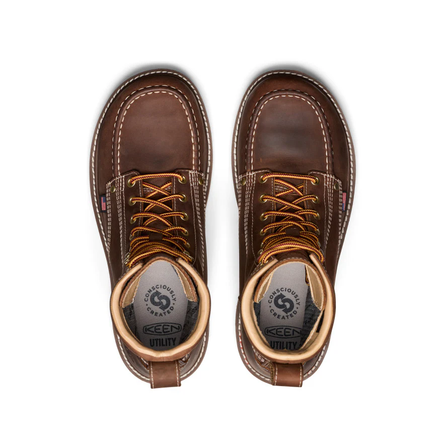 Men's Liberty 8" Waterproof Boot (Carbon Toe) | Chestnut/Gum - Image 4