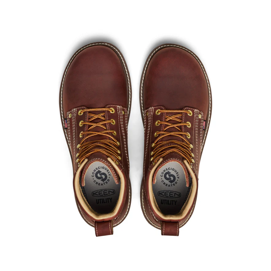 Men's Liberty 6" Waterproof 90° Heel Boot (Soft Toe) | Bombay Brown/Gum - Image 4