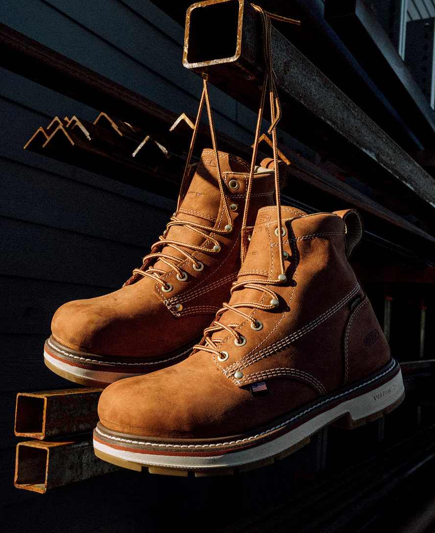 Men's Liberty 6" Waterproof 90° Heel Boot (Soft Toe) | Bombay Brown/Gum - Image 8