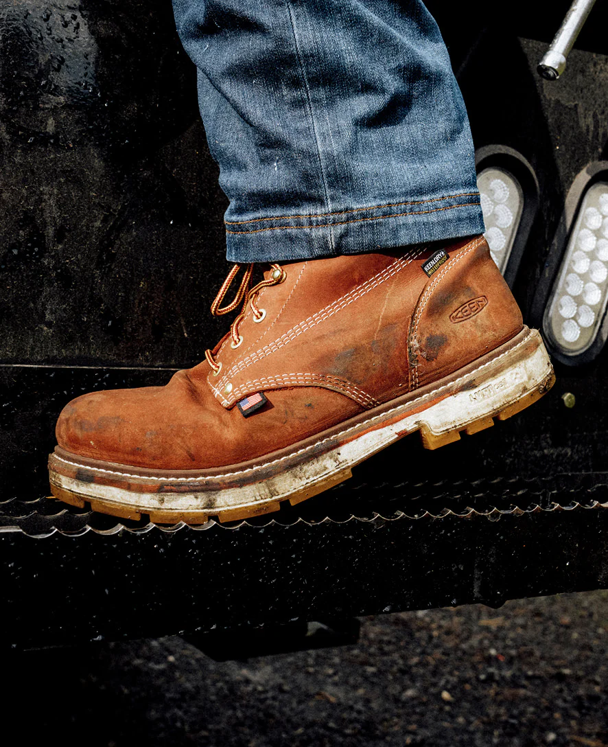 Men's Liberty 6" Waterproof 90° Heel Boot (Soft Toe) | Bombay Brown/Gum - Image 9