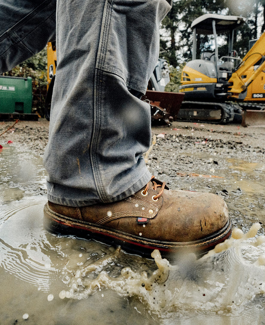Men's Liberty 8" Waterproof 90° Heel Boot (Carbon Toe)  |  Coffee Bean/Black - Image 9