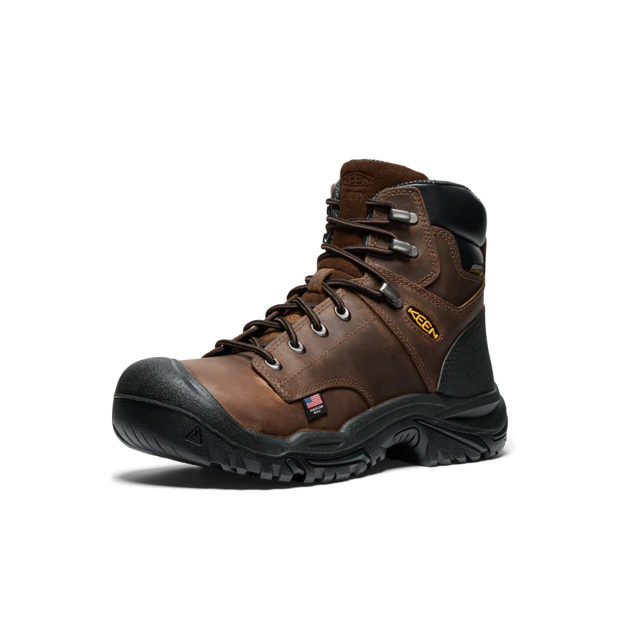 Men's Mt Vernon II 6" Waterproof Boot (Steel Toe)  |  Dark Earth/Black - Image 3
