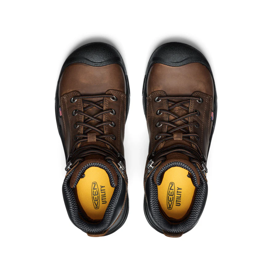 Men's Mt Vernon II 6" Waterproof Boot (Steel Toe)  |  Dark Earth/Black - Image 4