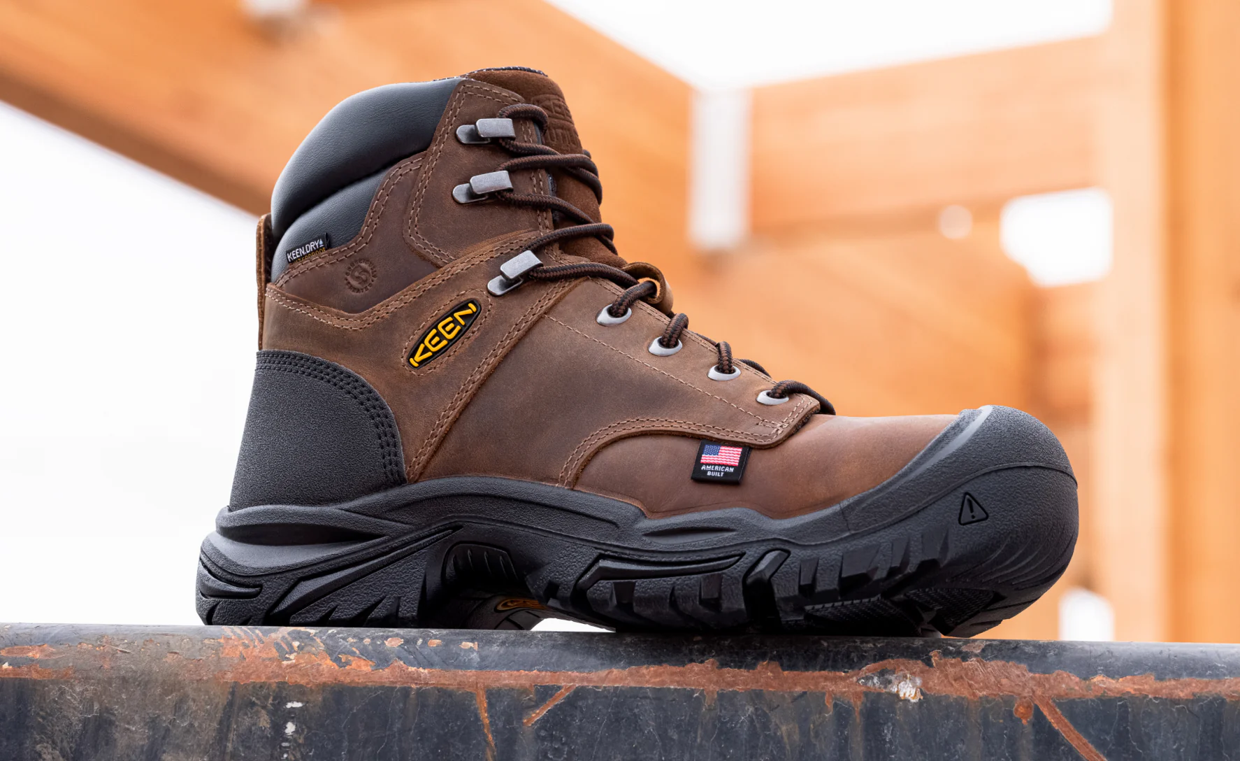 Men's Mt Vernon II 6" Waterproof Boot (Steel Toe)  |  Dark Earth/Black - Image 7
