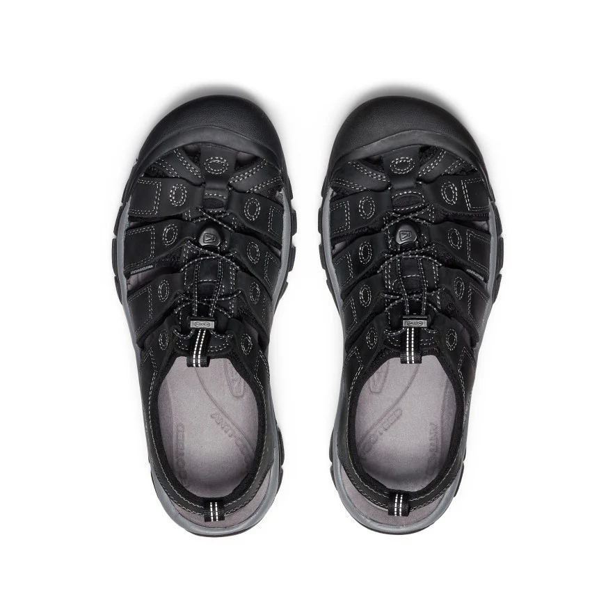 Men's Newport Leather Sandal  |  Black/Steel Grey - Image 4