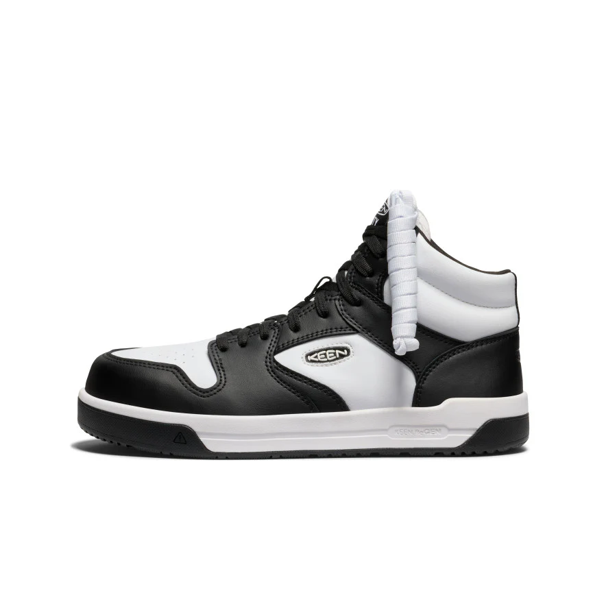 Men's Overton Mid Work Shoe (Carbon Toe)  |  Star White/Black - Image 4