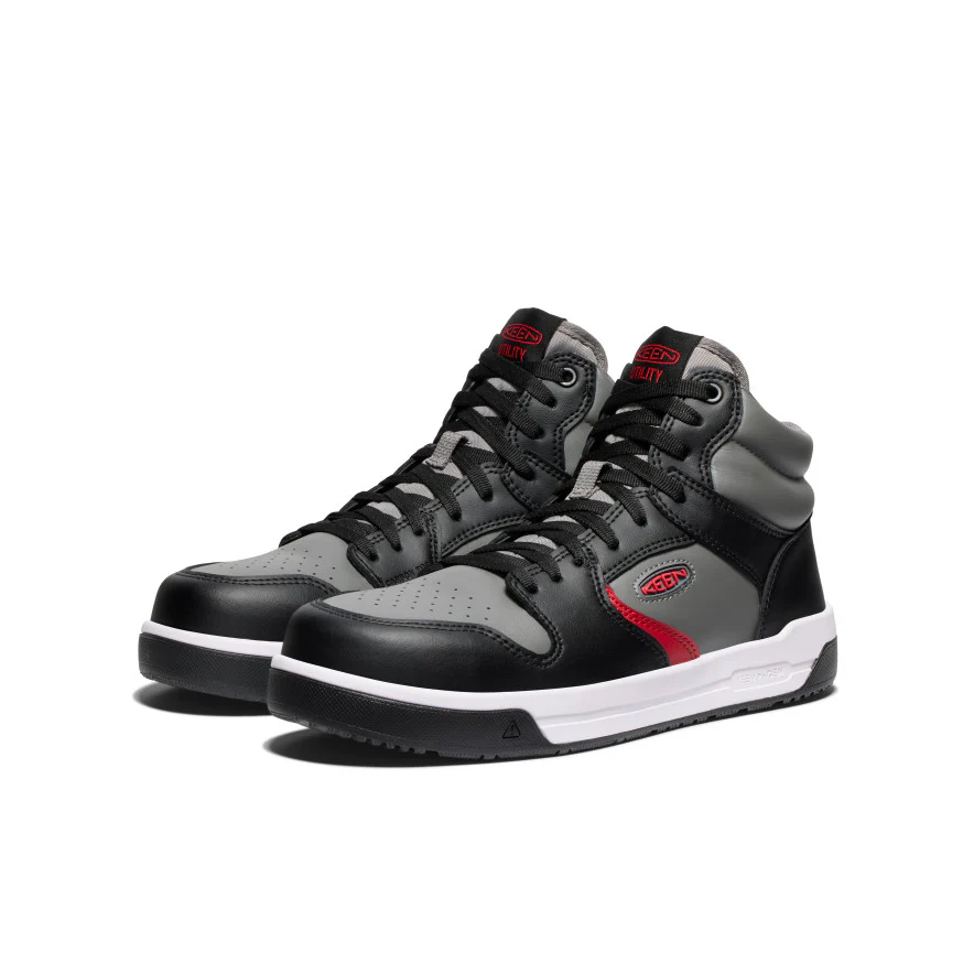 Men's Overton Mid Work Shoe (Carbon Toe) | Steel Grey/Black - Image 2