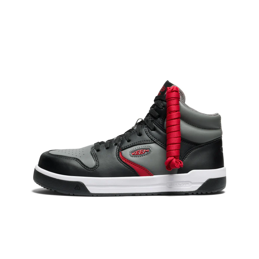 Men's Overton Mid Work Shoe (Carbon Toe) | Steel Grey/Black - Image 4
